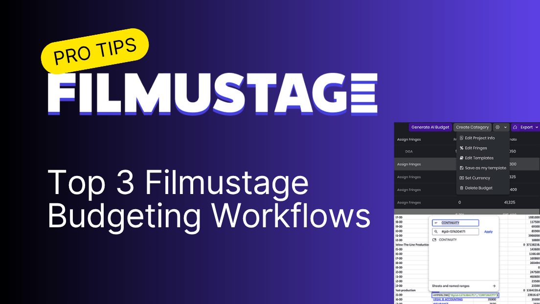 Top 3 Filmustage Budgeting Workflows