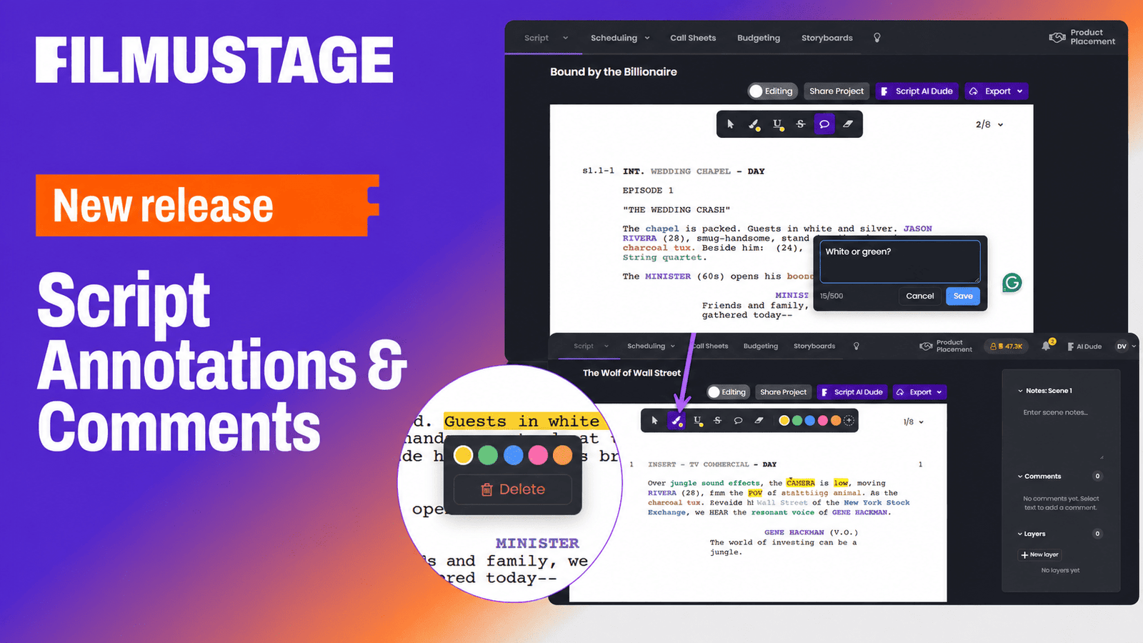 Script Annotations & Comments