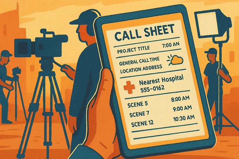 How Call Sheets Enhance On-Set Safety and Efficiency - Filmustage Blog