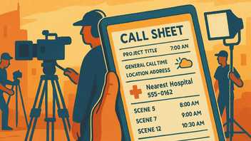 How Call Sheets Enhance On-Set Safety and Efficiency