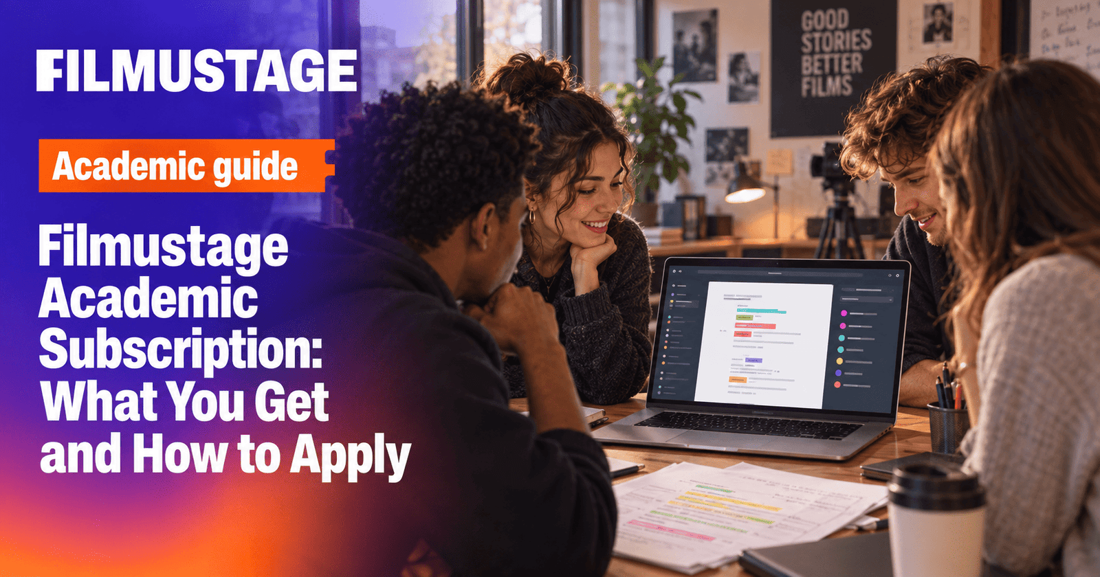 Filmustage Academic Subscription: What You Get and How to Apply
